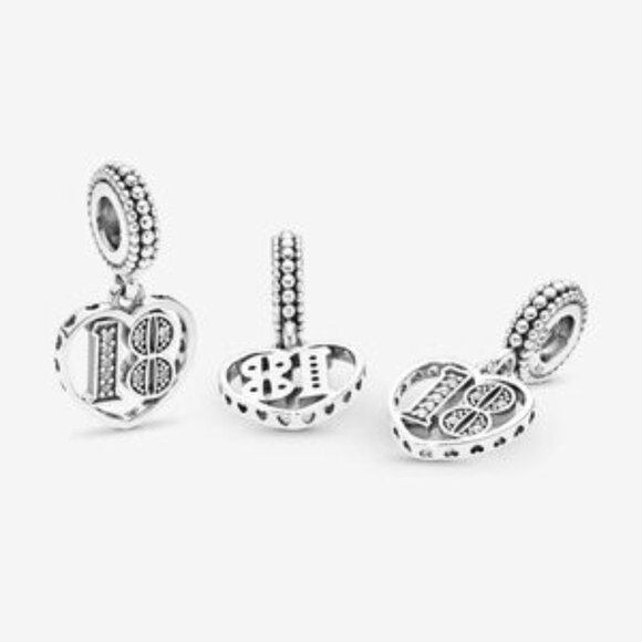 Pandora 18th Celebration Dangle Charm - Picture 3 of 4